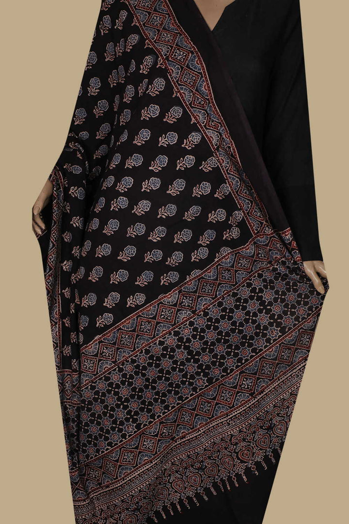 Ajrak Cotton Dupatta - Matkatus