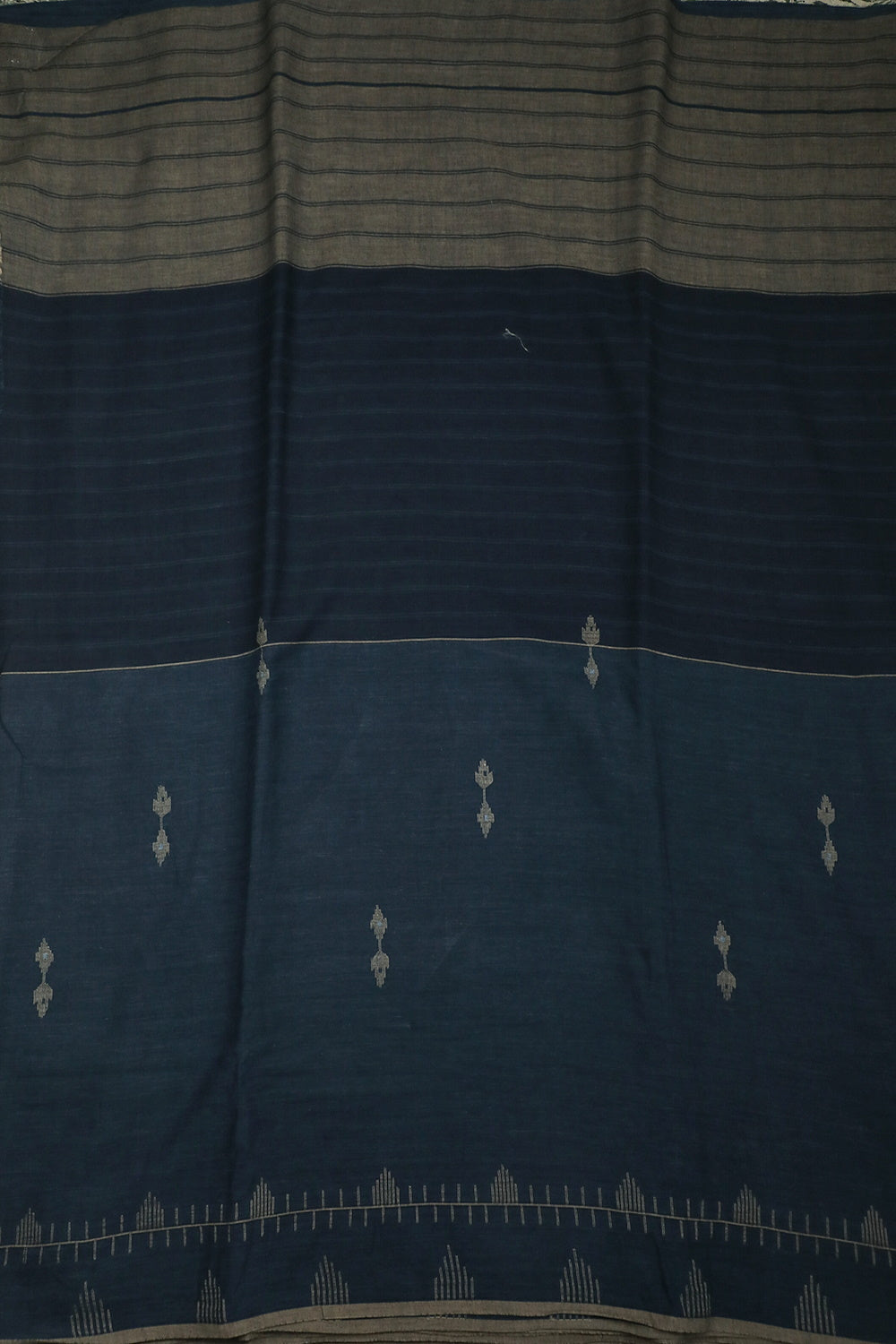 Blue Jamdani Cotton Fabric