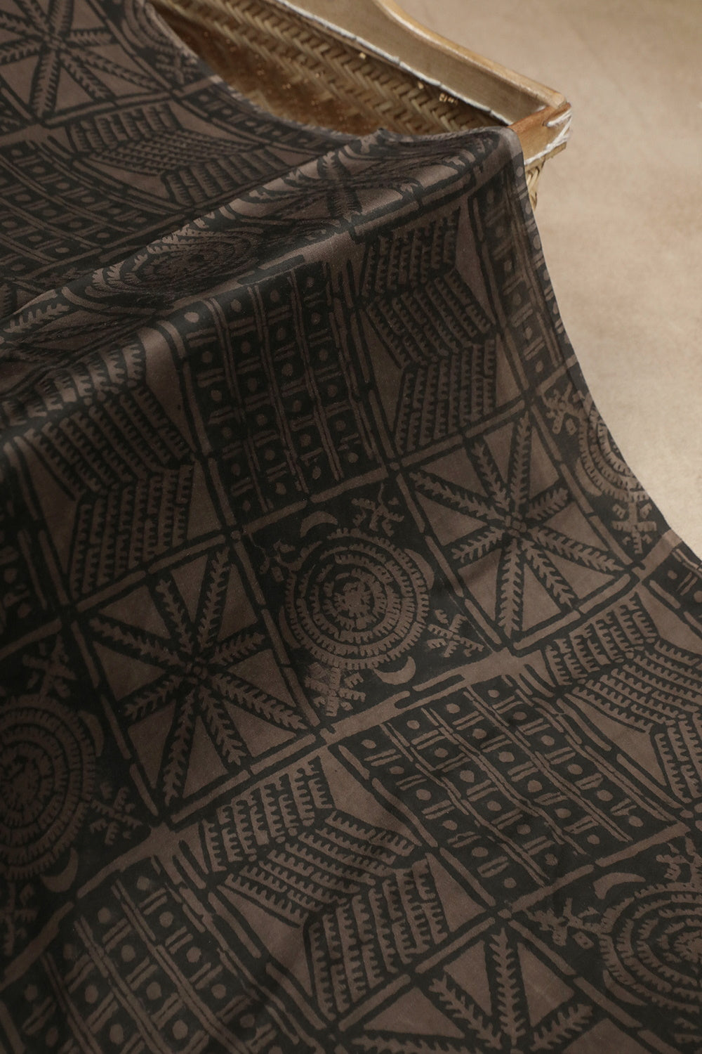 Shop the Patterned Block Printed Modal Silk Fabric – Matkatus