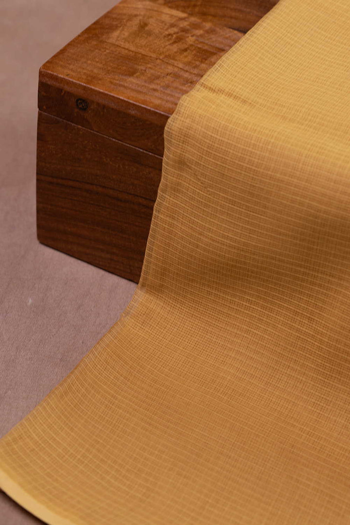 Yellow Kota Cotton Fabric
