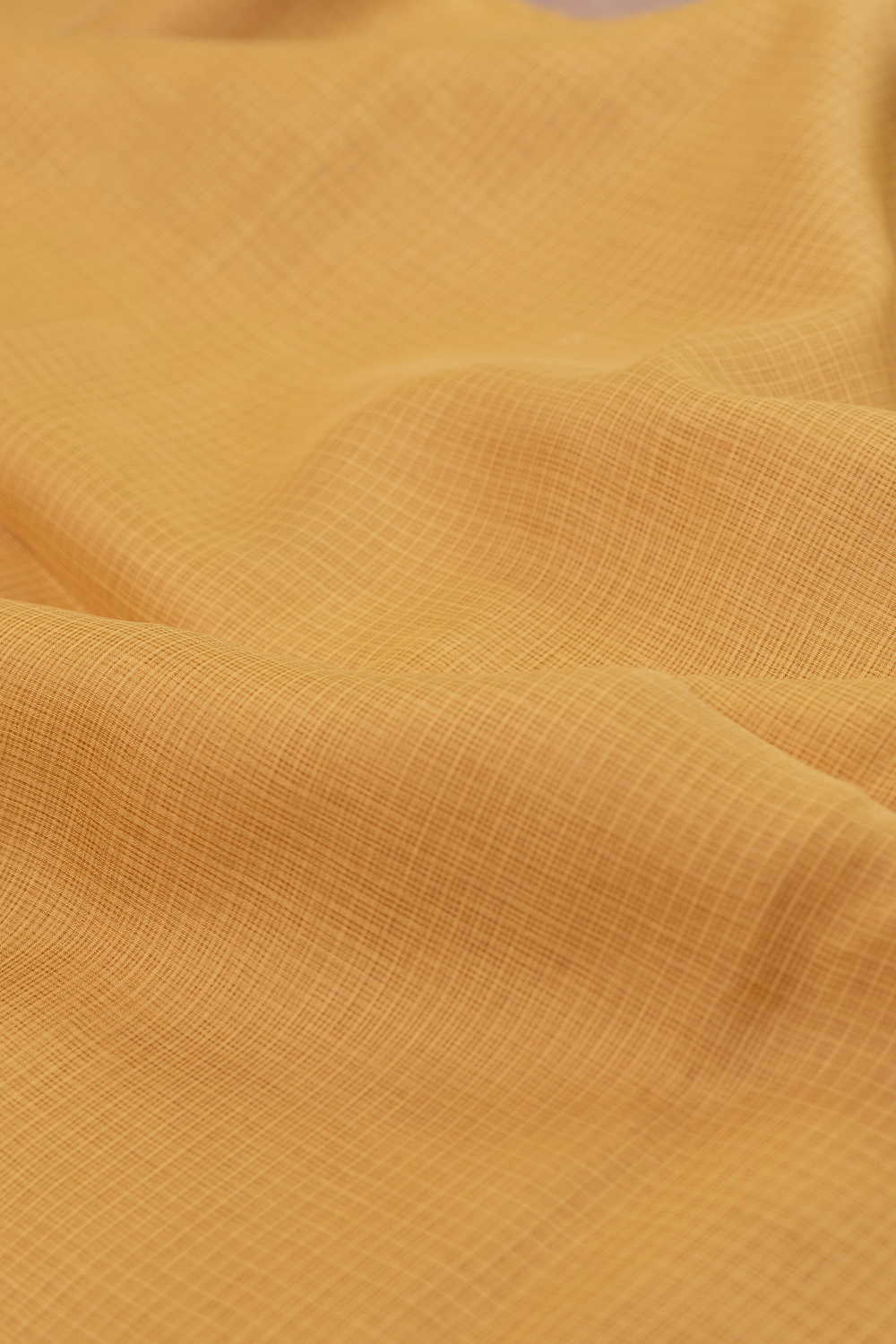 Yellow Kota Cotton Fabric