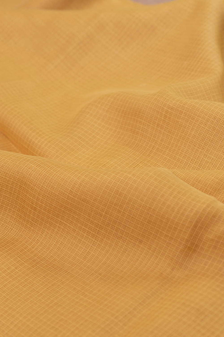 Yellow Kota Cotton Fabric