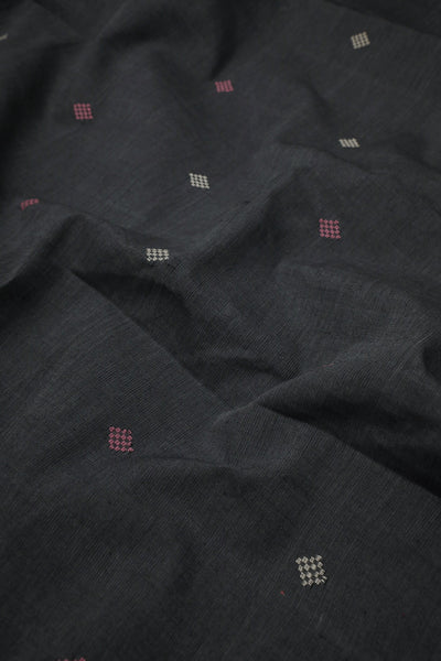 Grey with Butta's Handwoven Cotton Fabric