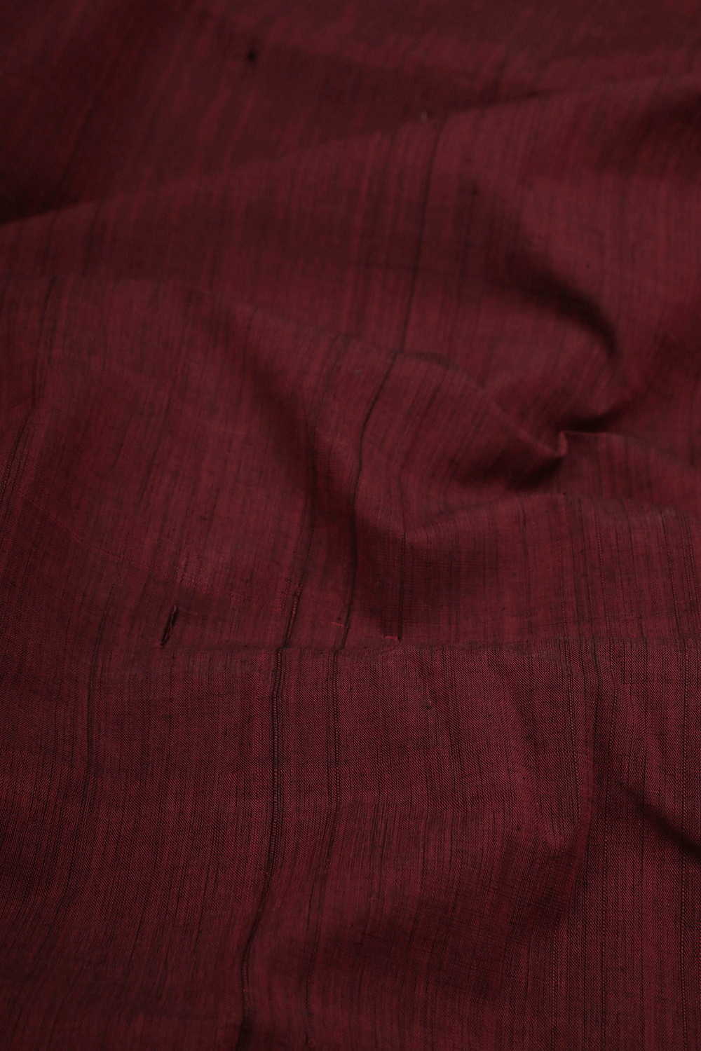 Blackish Maroon Mangalagiri Cotton Fabric