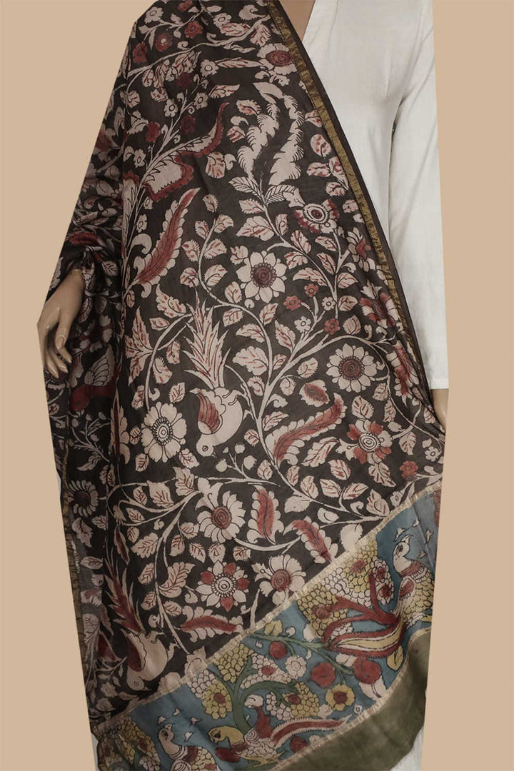 Kalamkari Dupatta - Matkatus