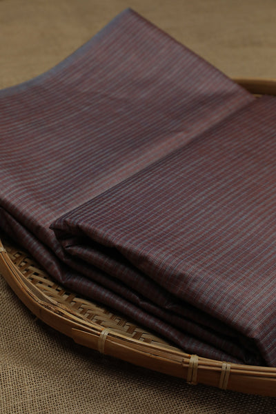 Dual Shaded Purple with Maroon Silk Cotton Fabric - 0.7m