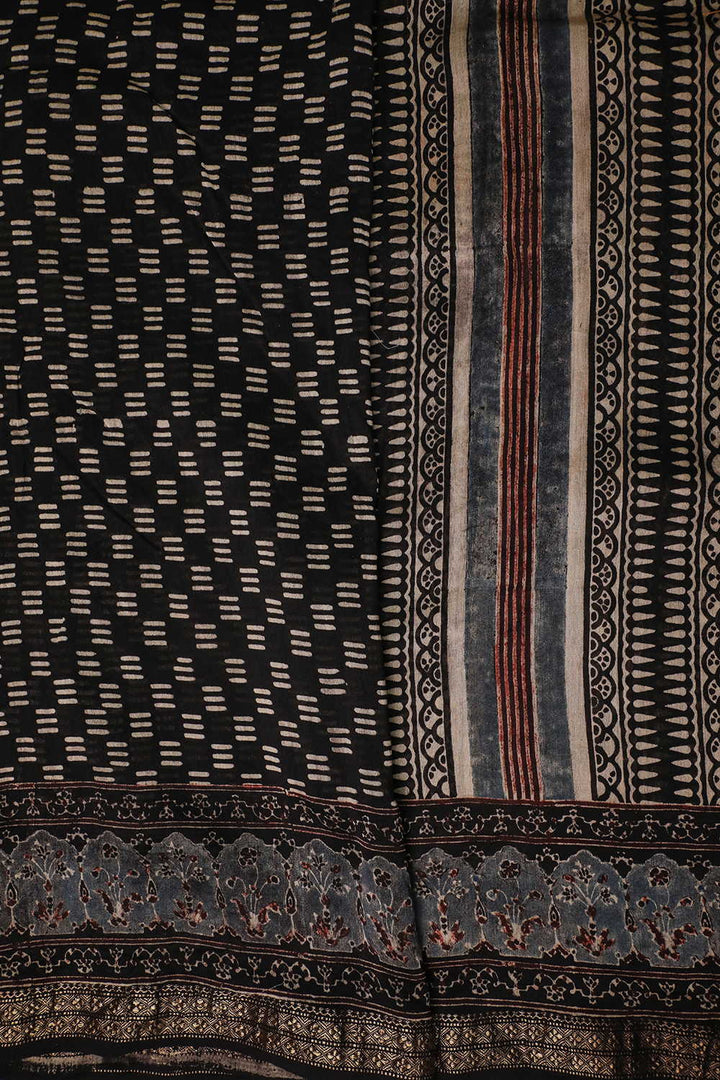 Block Printed Saree - Matkatus 