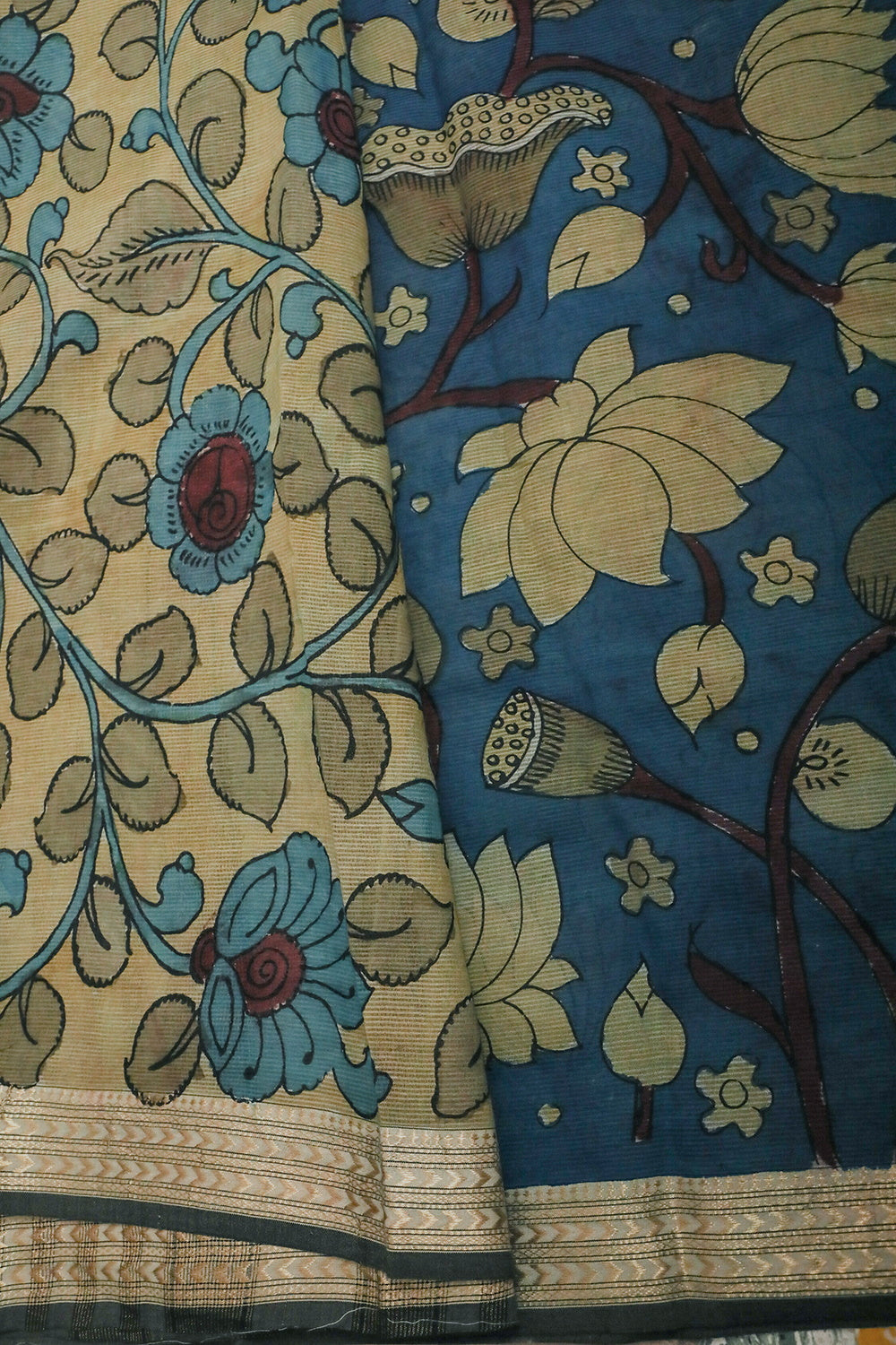 Painted Kalmakari Saree-Matkatus