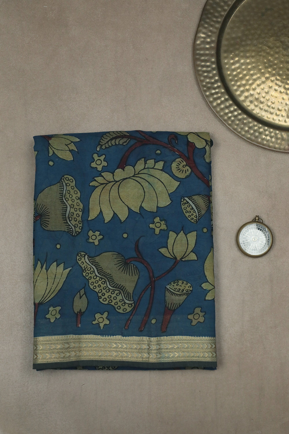 Painted Kalmakari Saree-Matkatus