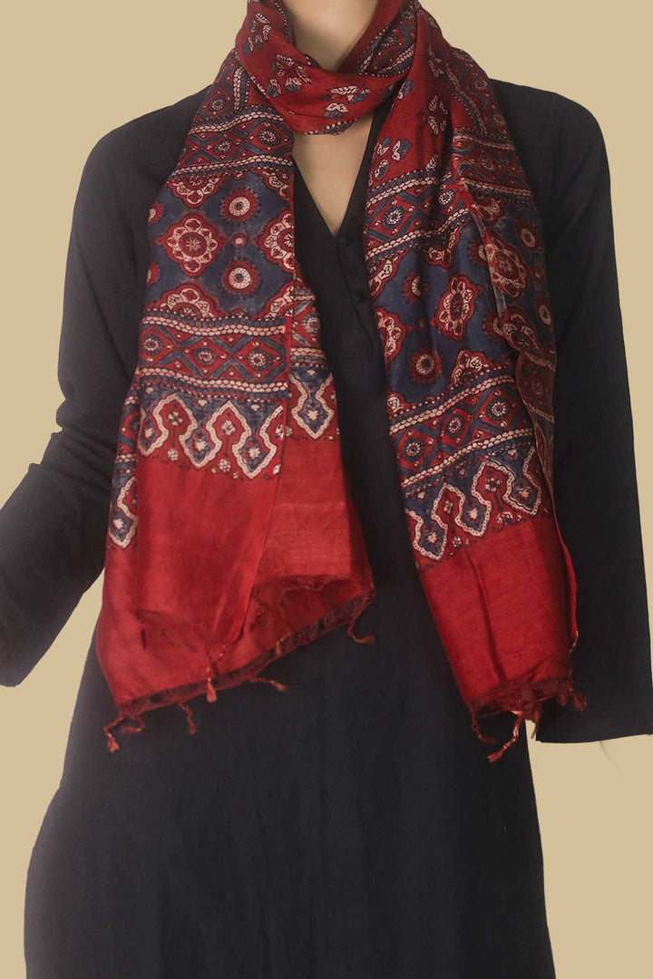 Silk Cotton Stole - Matkatus 