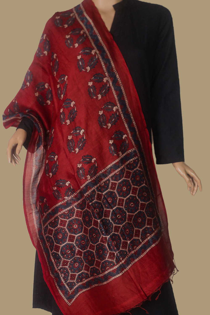 Silk Cotton Stole - Matkatus 