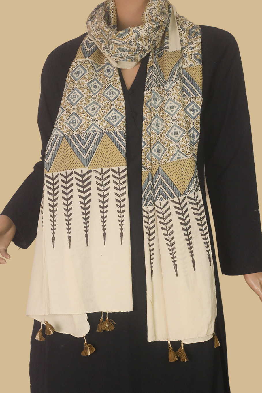 Block Printed Stoles - Matkatus 