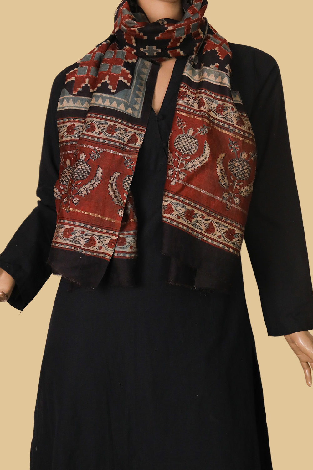 Chanderi Silk Cotton Stoles  - Matkatus