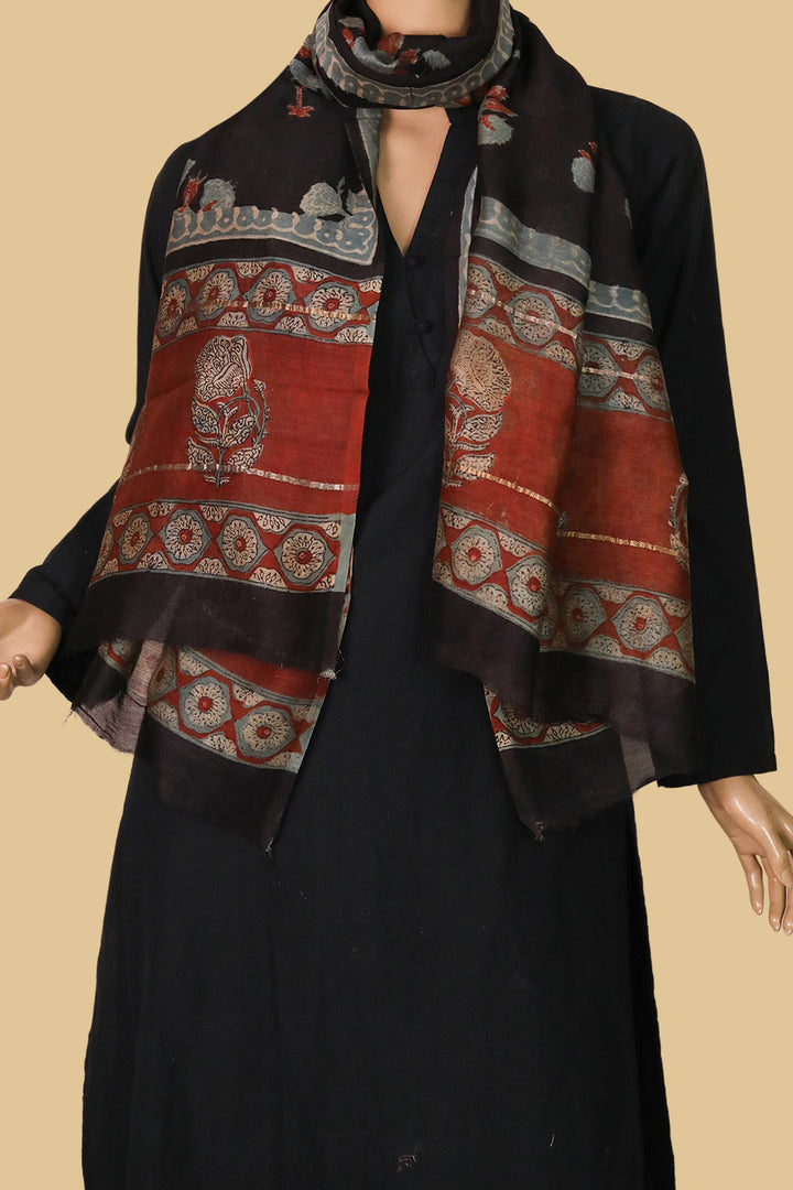 Chanderi Silk Cotton Stoles  - Matkatus