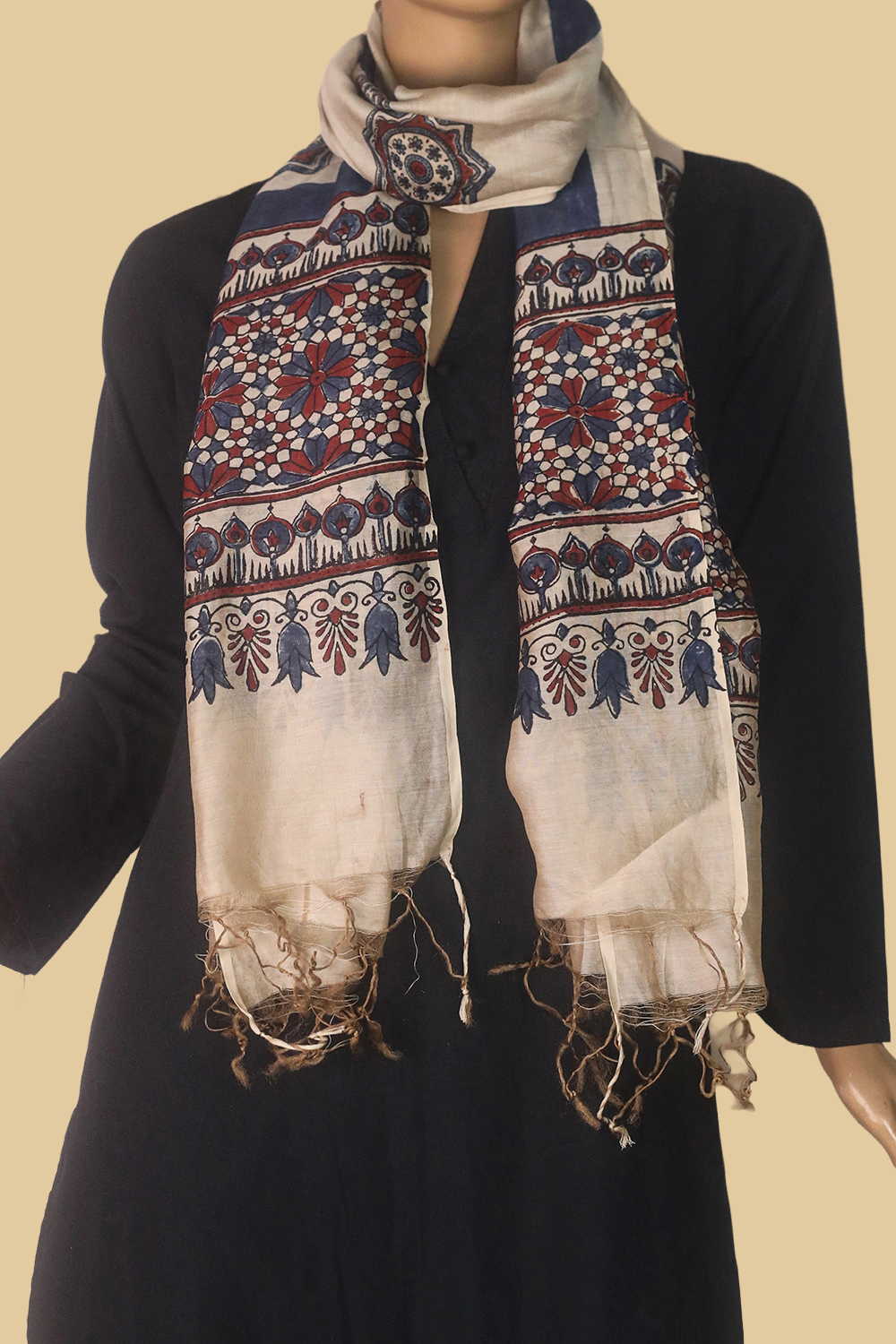 Silk Cotton Stole - Matkatus 