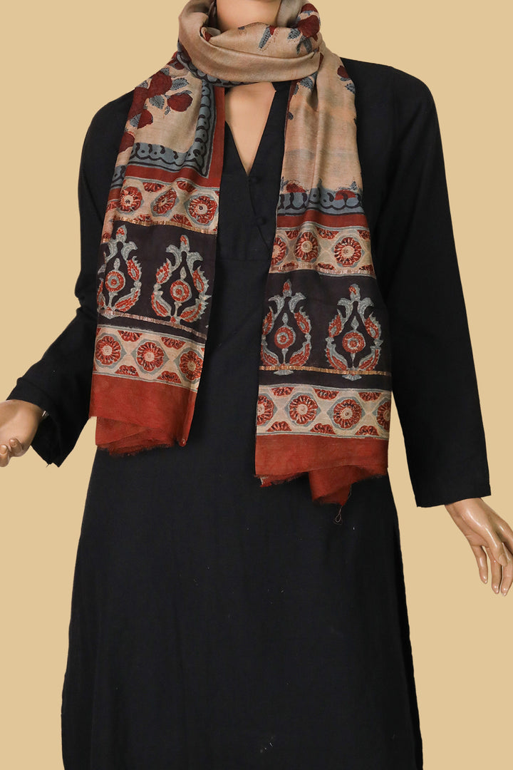Chanderi Silk Cotton Stoles  - Matkatus