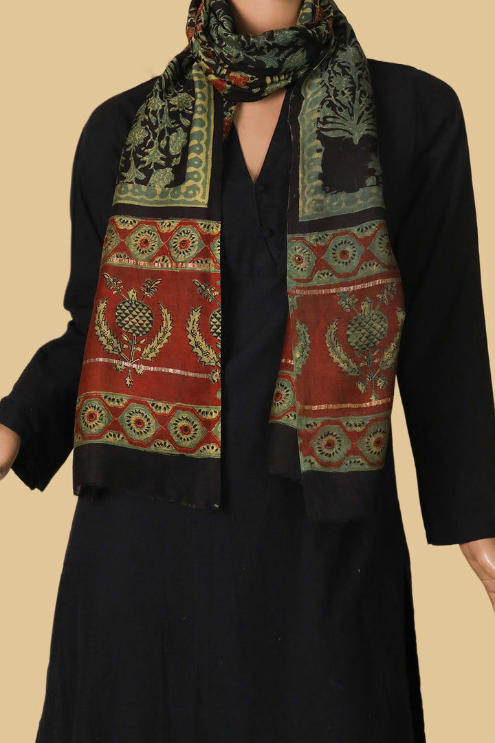 Chanderi Silk Cotton Stoles  - Matkatus