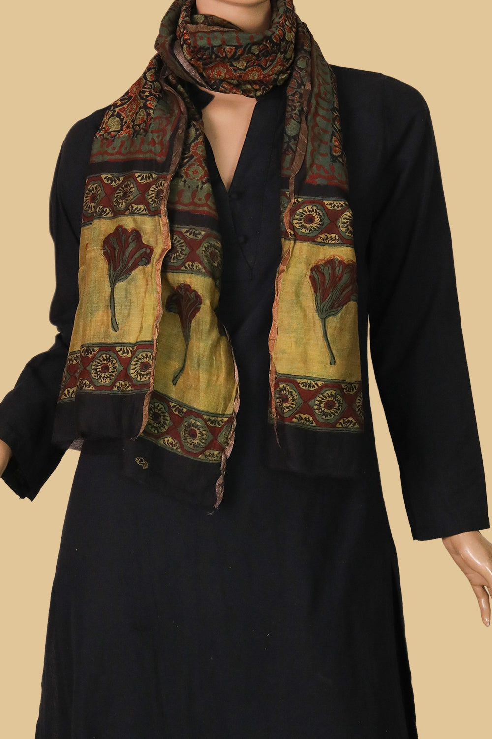 Chanderi Silk Cotton Stoles  - Matkatus