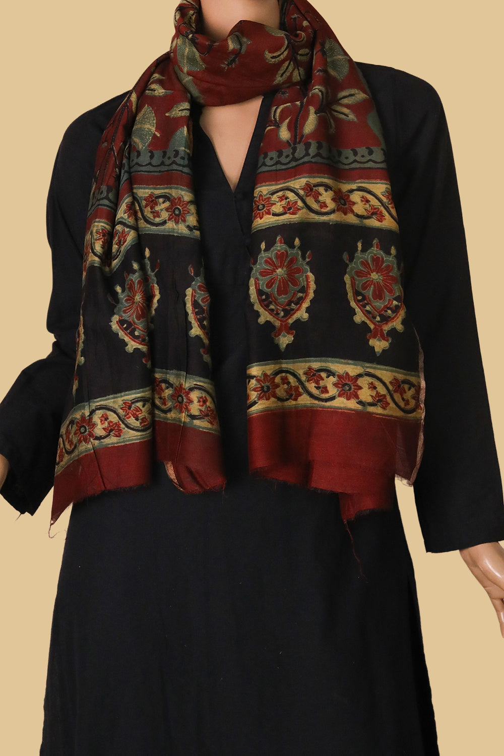 Chanderi Silk Cotton Stoles  - Matkatus