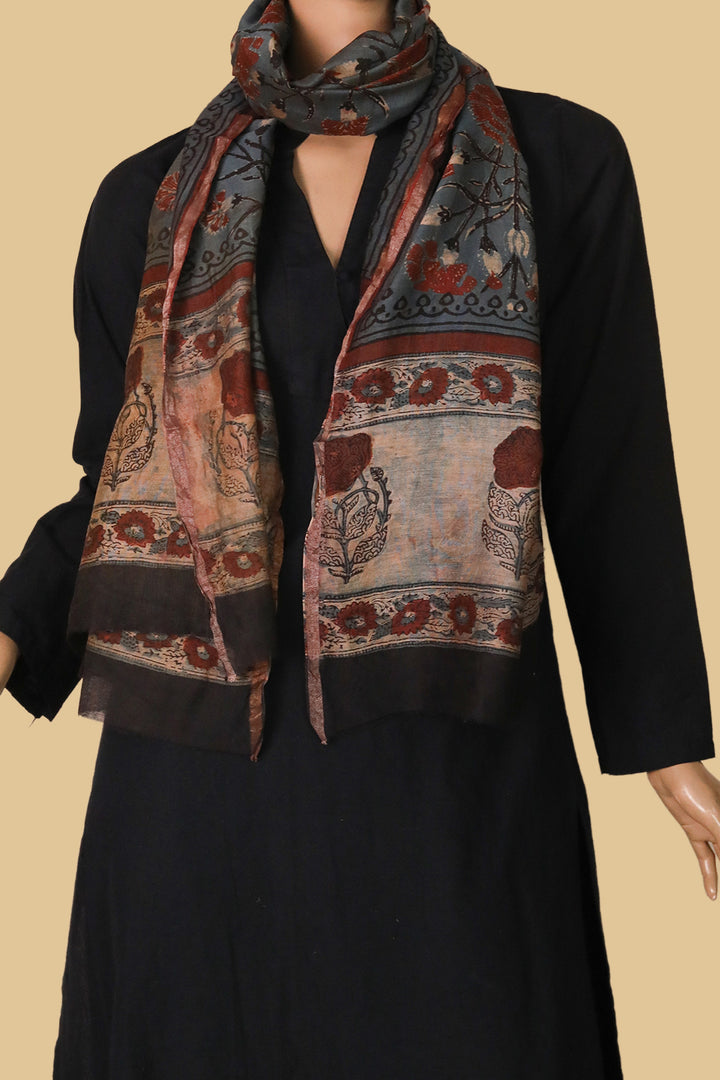 Chanderi Silk Cotton Stoles  - Matkatus