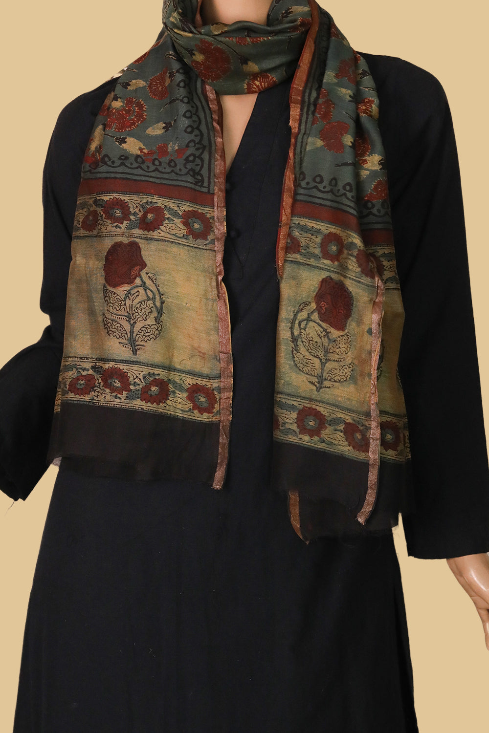 Chanderi Silk Cotton Stoles  - Matkatus