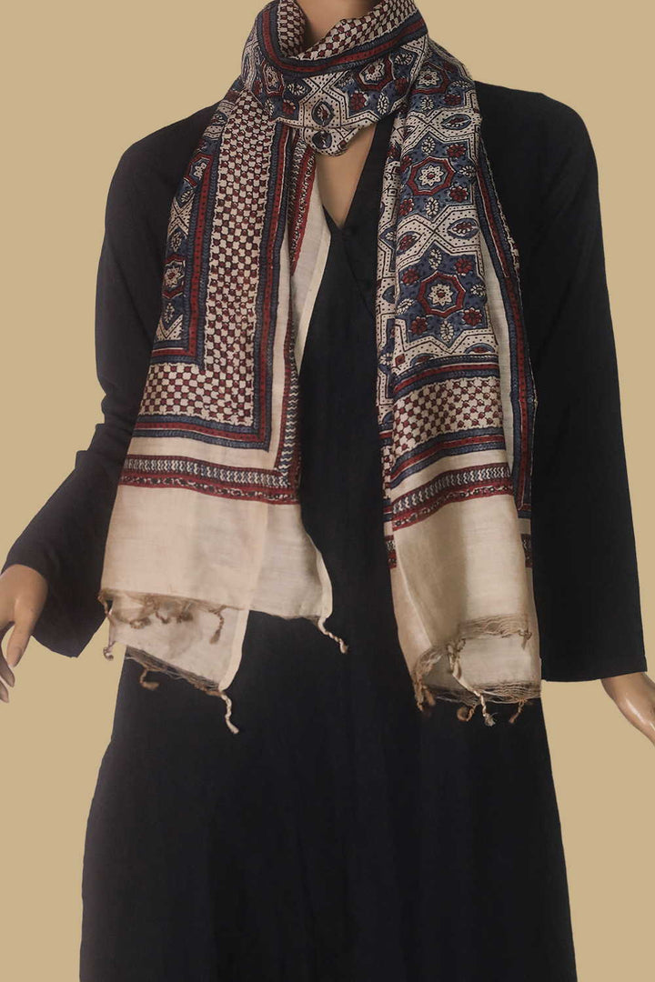 Silk Cotton Stole - Matkatus 