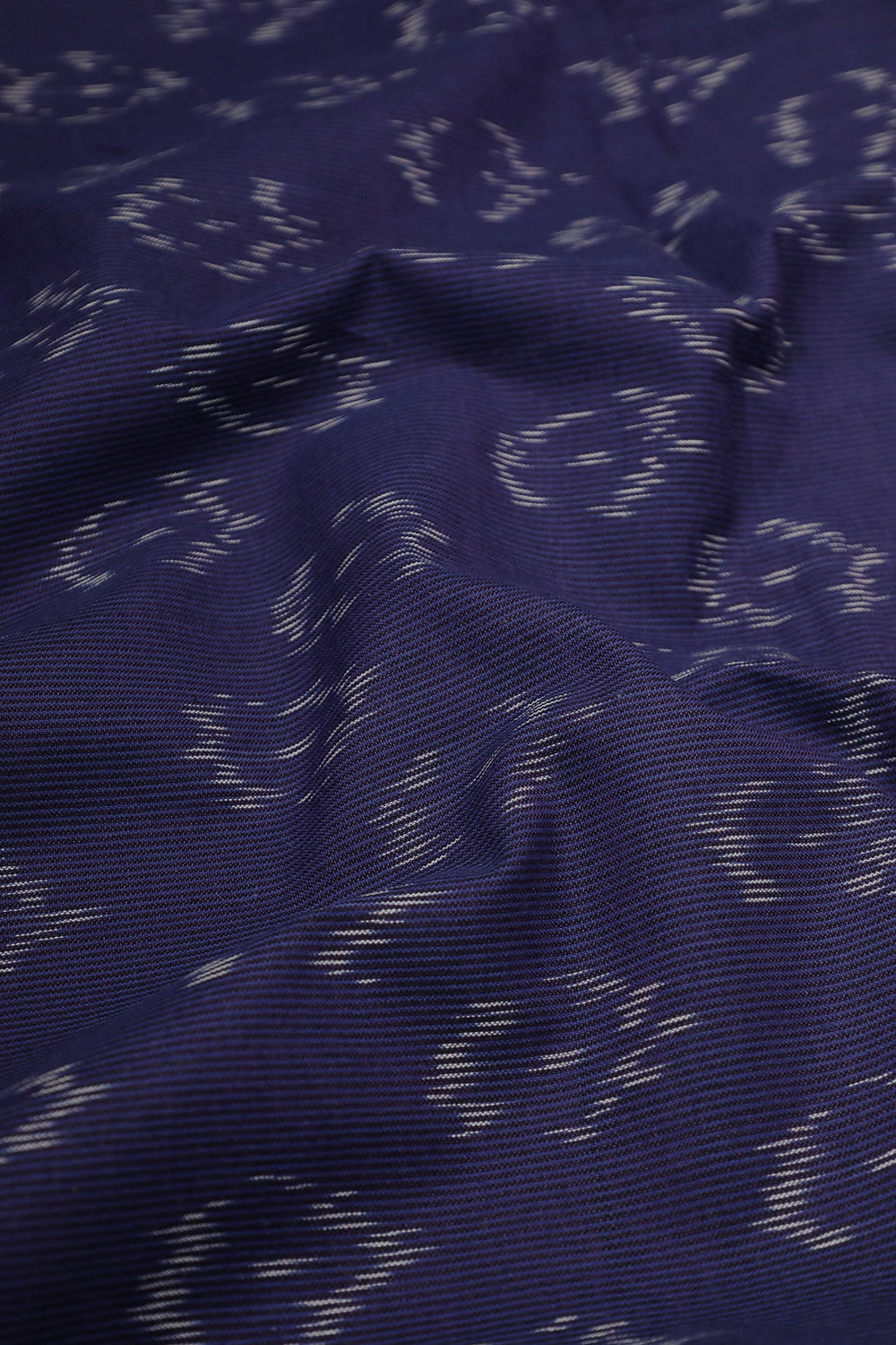 Egg Plant Purple Ikat Cotton Fabric