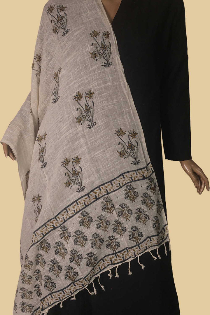 Block Printed Stole - Matkatus 