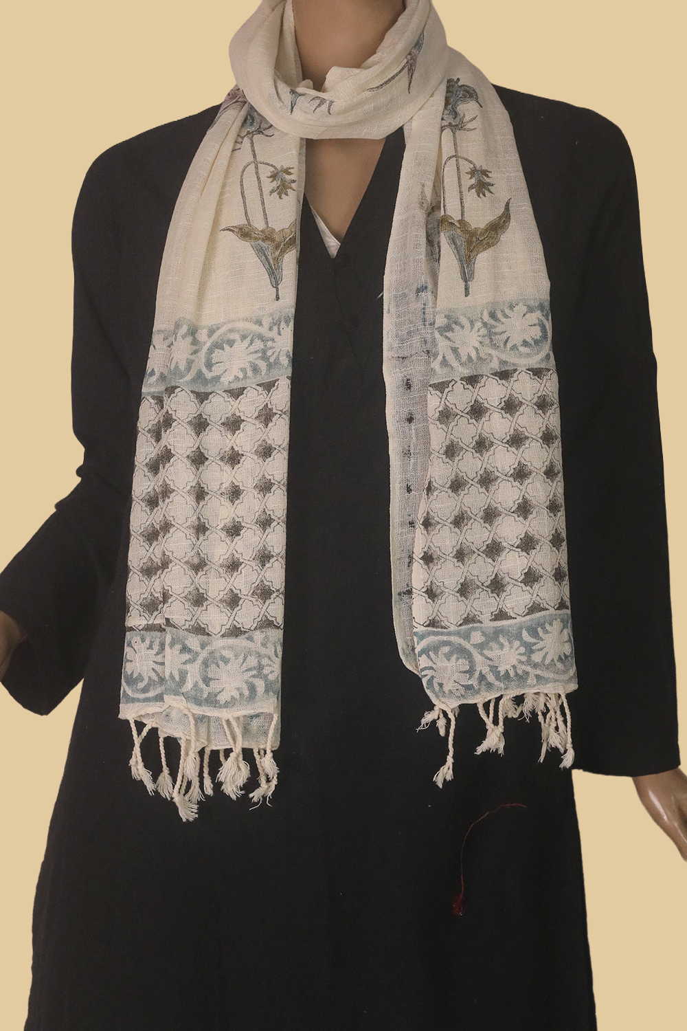Block Printed Stole - Matkatus 
