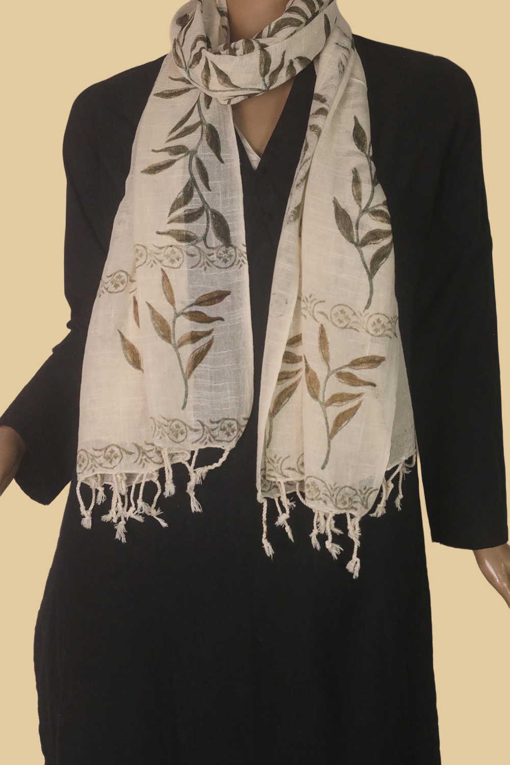 Block Printed Stole - Matkatus 