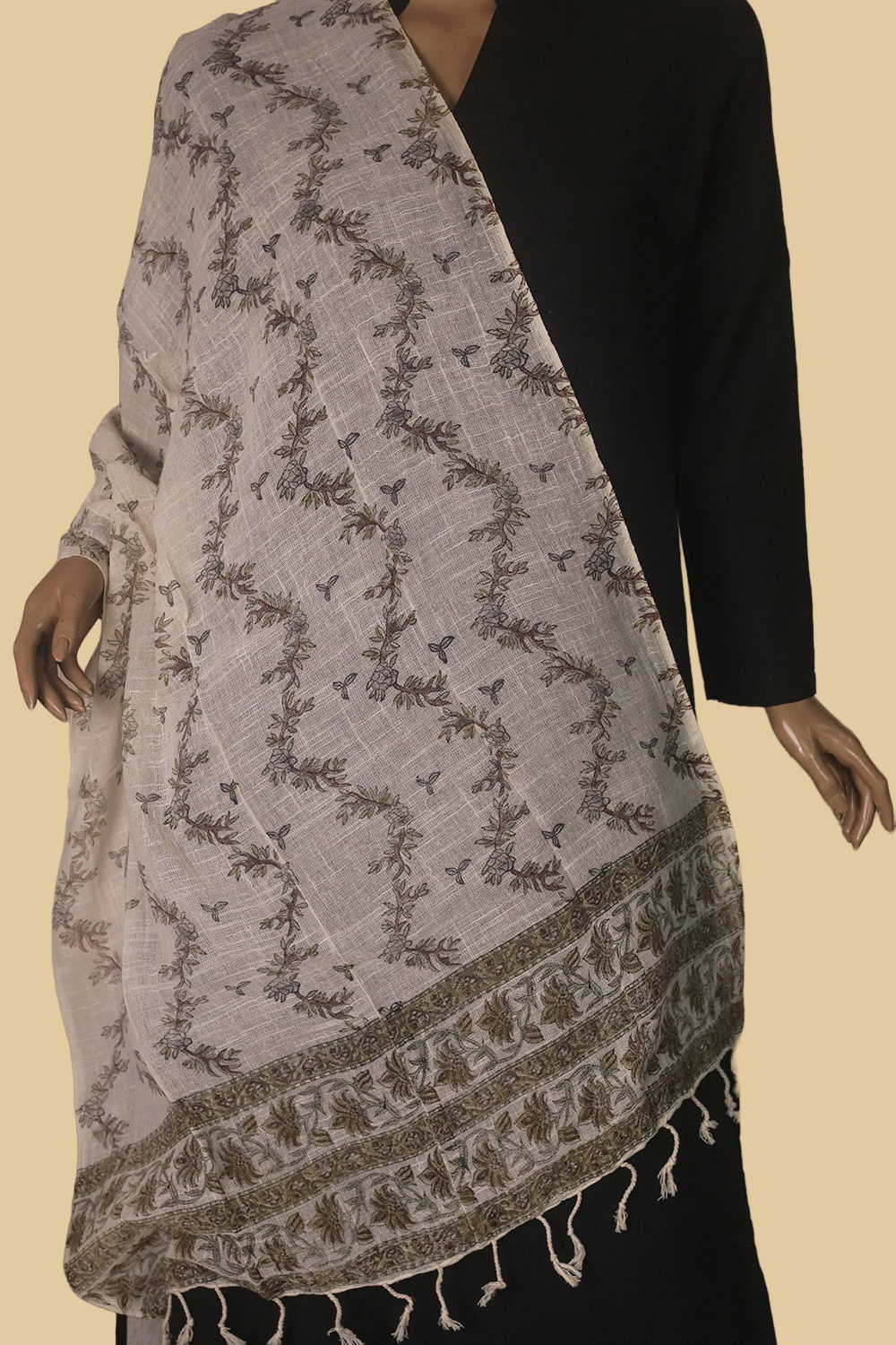 Block Printed Stole - Matkatus 