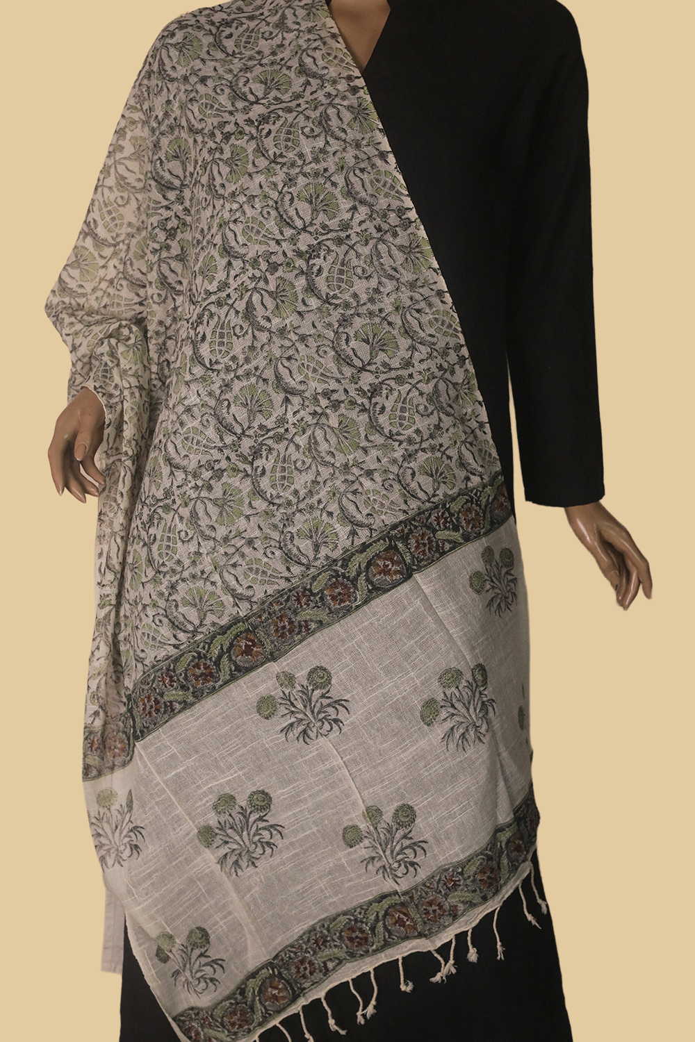 Block Printed Stole - Matkatus 