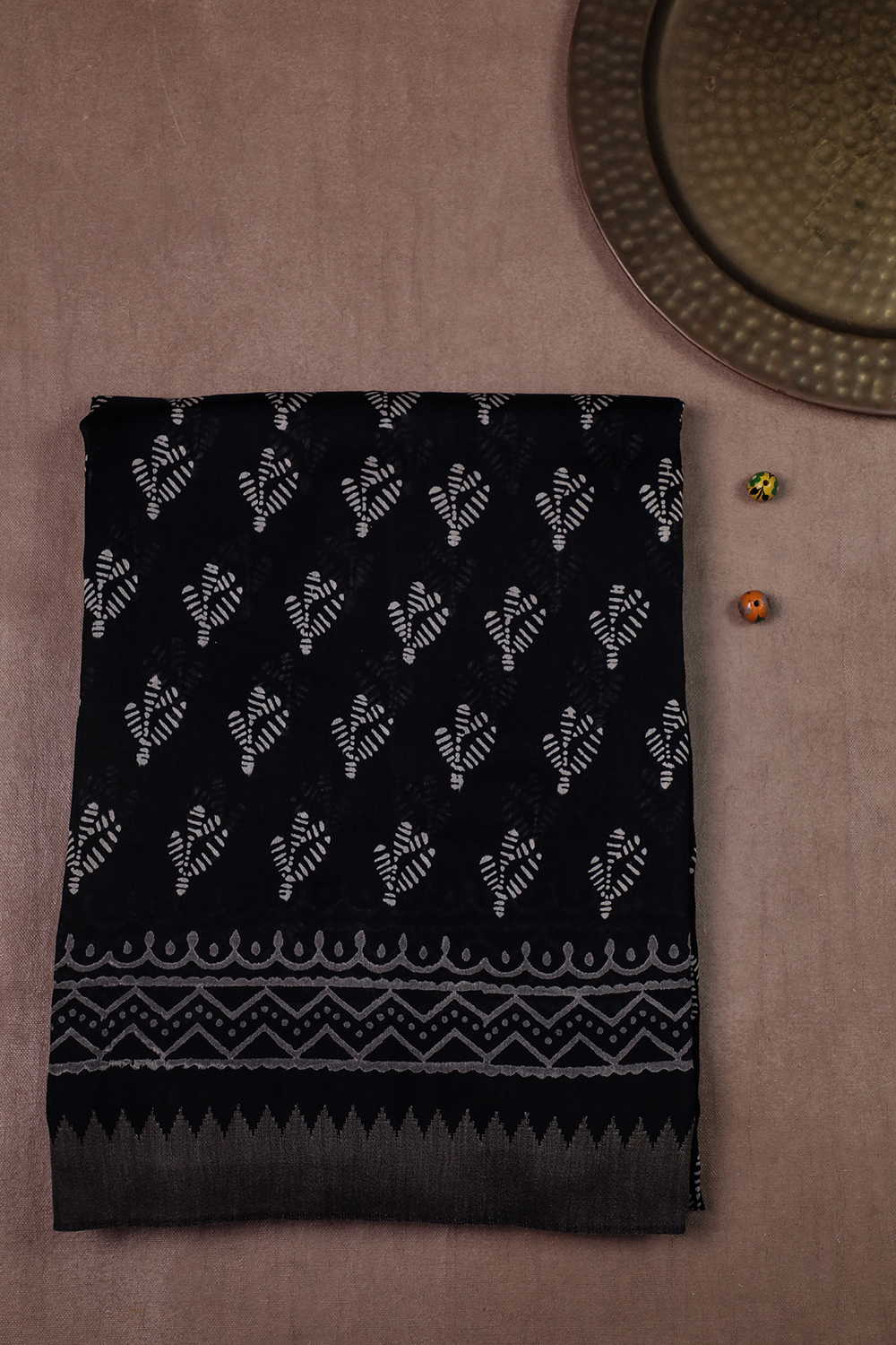 Printed Chanderi Saree - Matkatus 