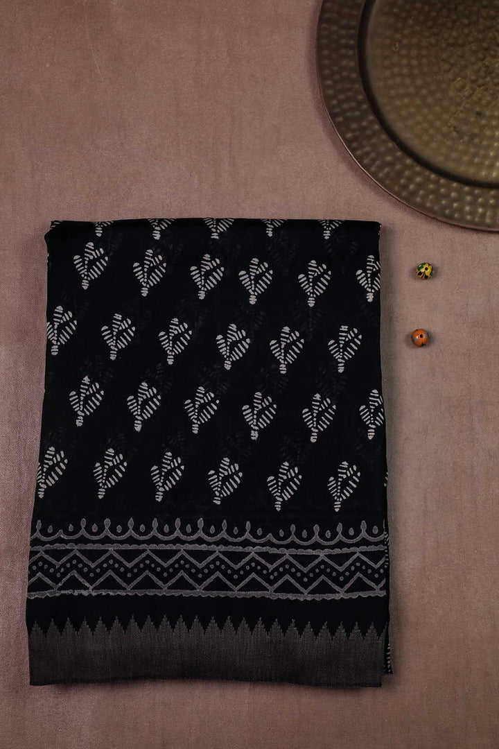 Printed Chanderi Saree - Matkatus 