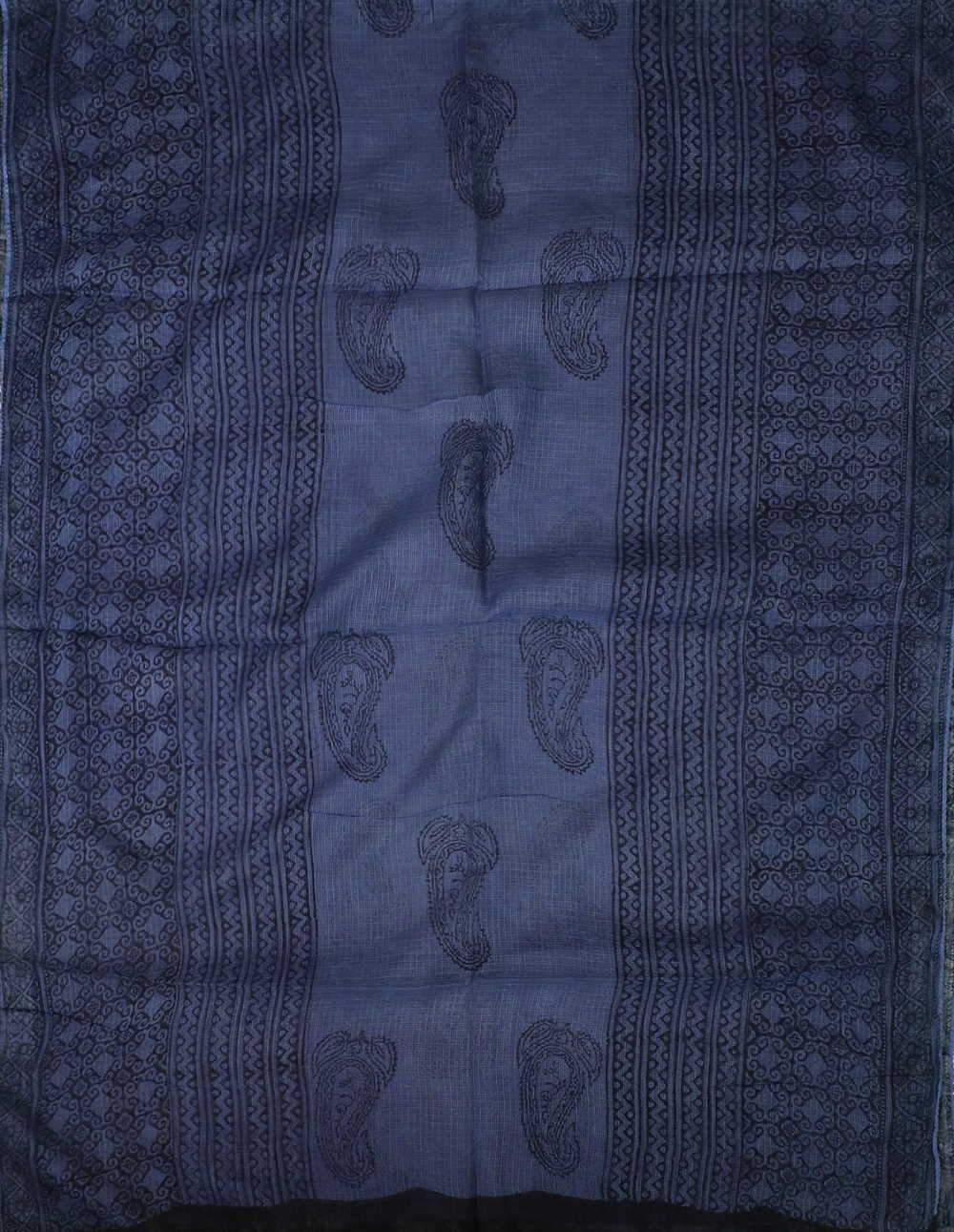 Block Printed Cotton Dupatta - Matkatus 