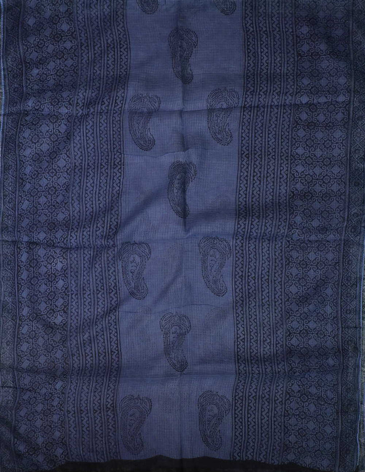 Block Printed Cotton Dupatta - Matkatus 