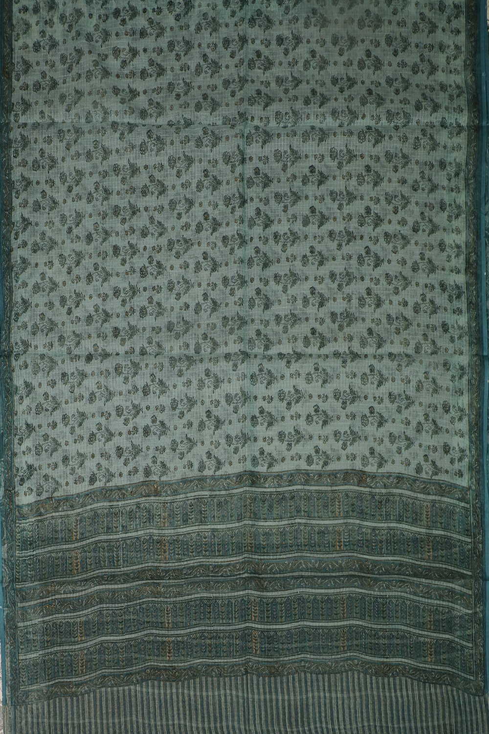 Block Printed Cotton Dupatta - Matkatus 