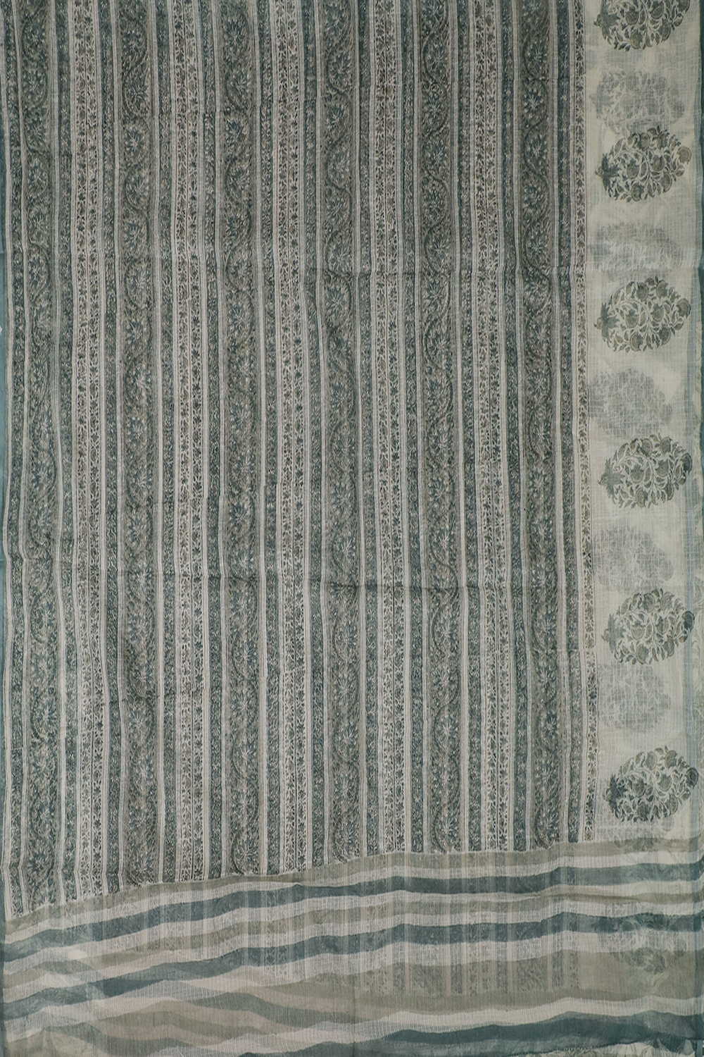Block Printed Cotton Dupatta - Matkatus 