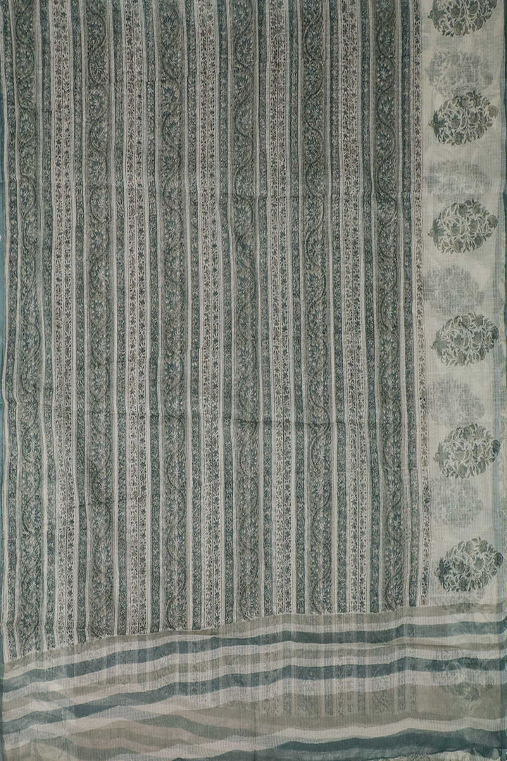 Block Printed Cotton Dupatta - Matkatus 