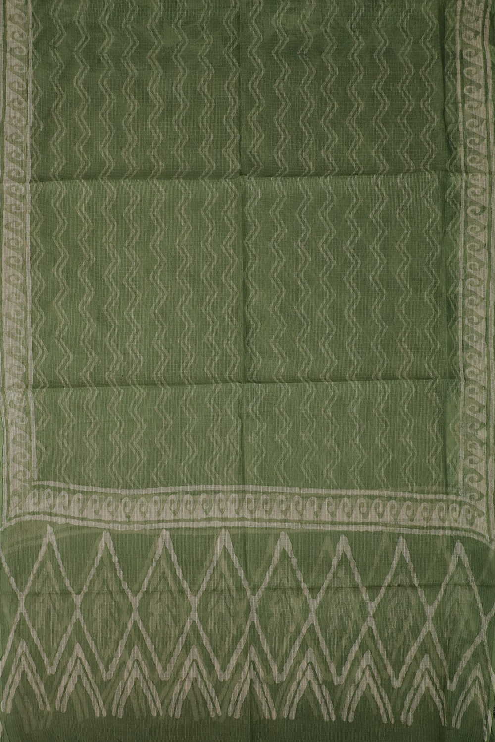 Block Printed Cotton Dupatta - Matkatus 