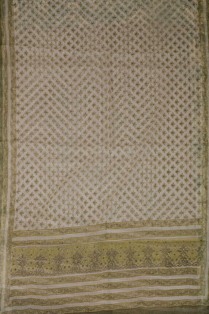 Block Printed Cotton Dupatta - Matkatus 