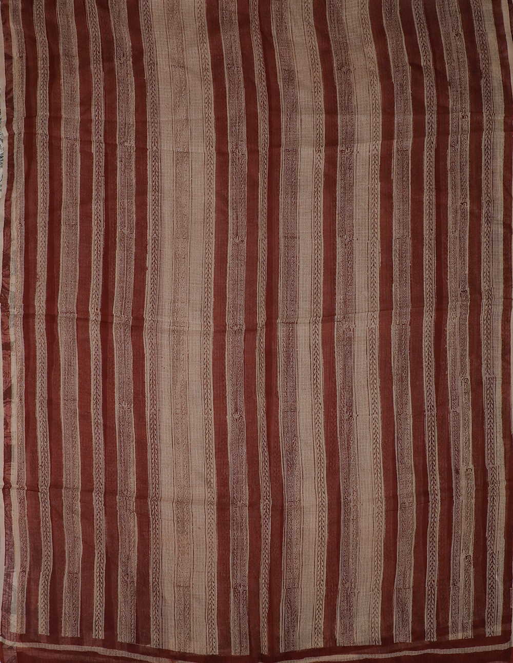 Block Printed Cotton Dupatta - Matkatus 