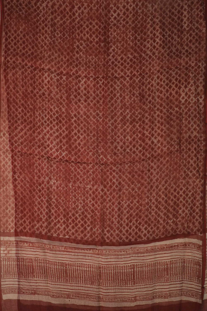 Block Printed Cotton Dupatta - Matkatus 
