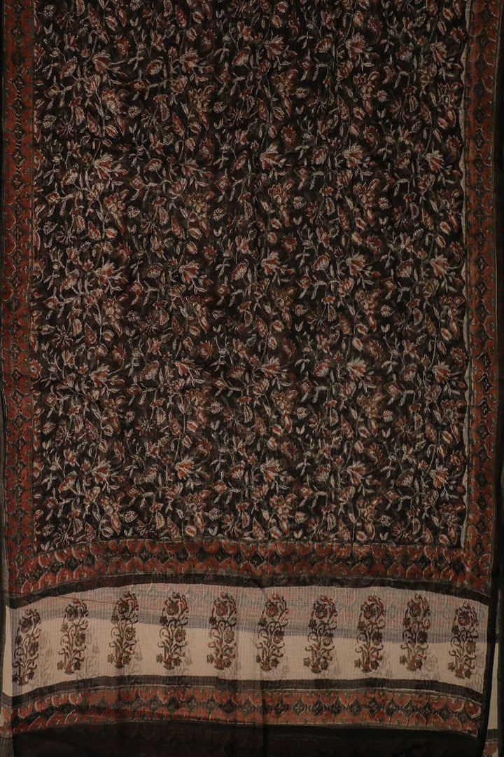 Block Printed Cotton Dupatta - Matkatus 