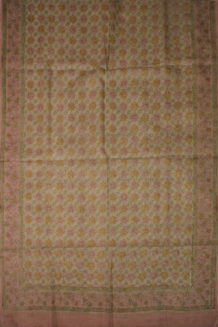 Block Printed Cotton Dupatta - Matkatus 