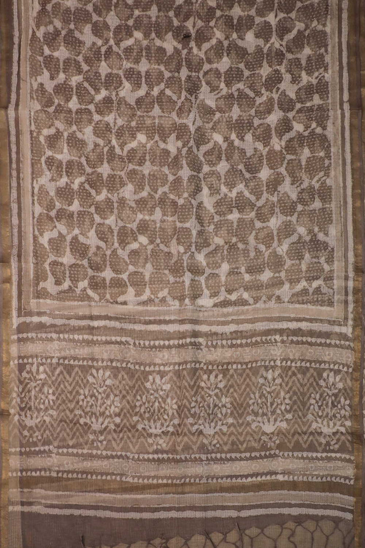 Block Printed Cotton Dupatta - Matkatus 
