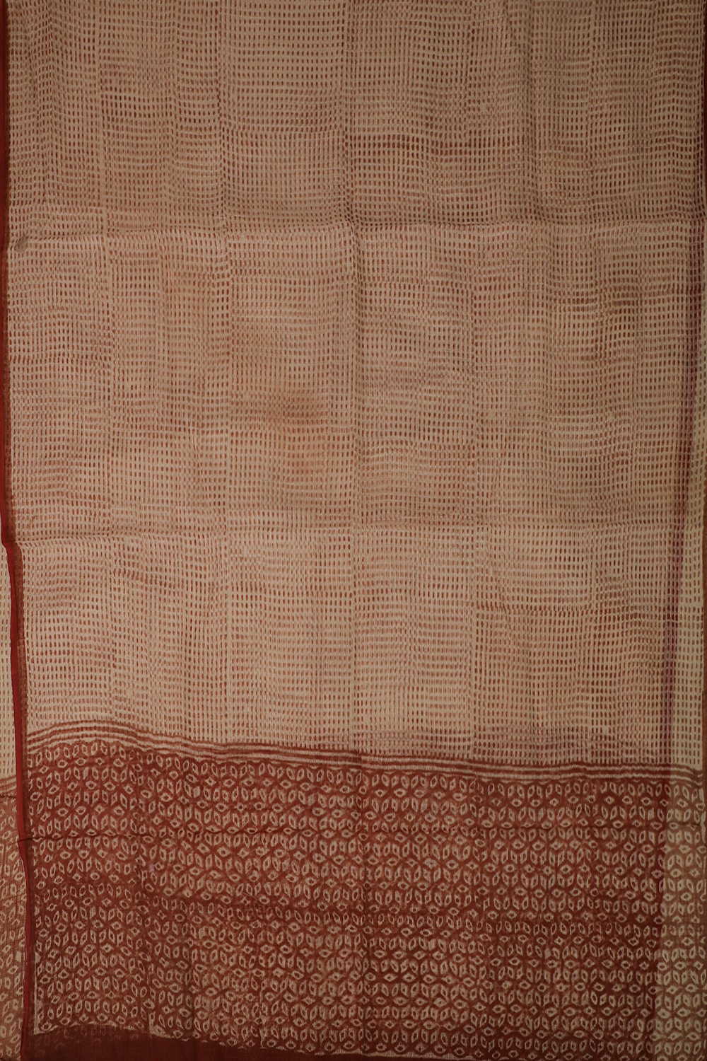 Block Printed Cotton Dupatta - Matkatus 