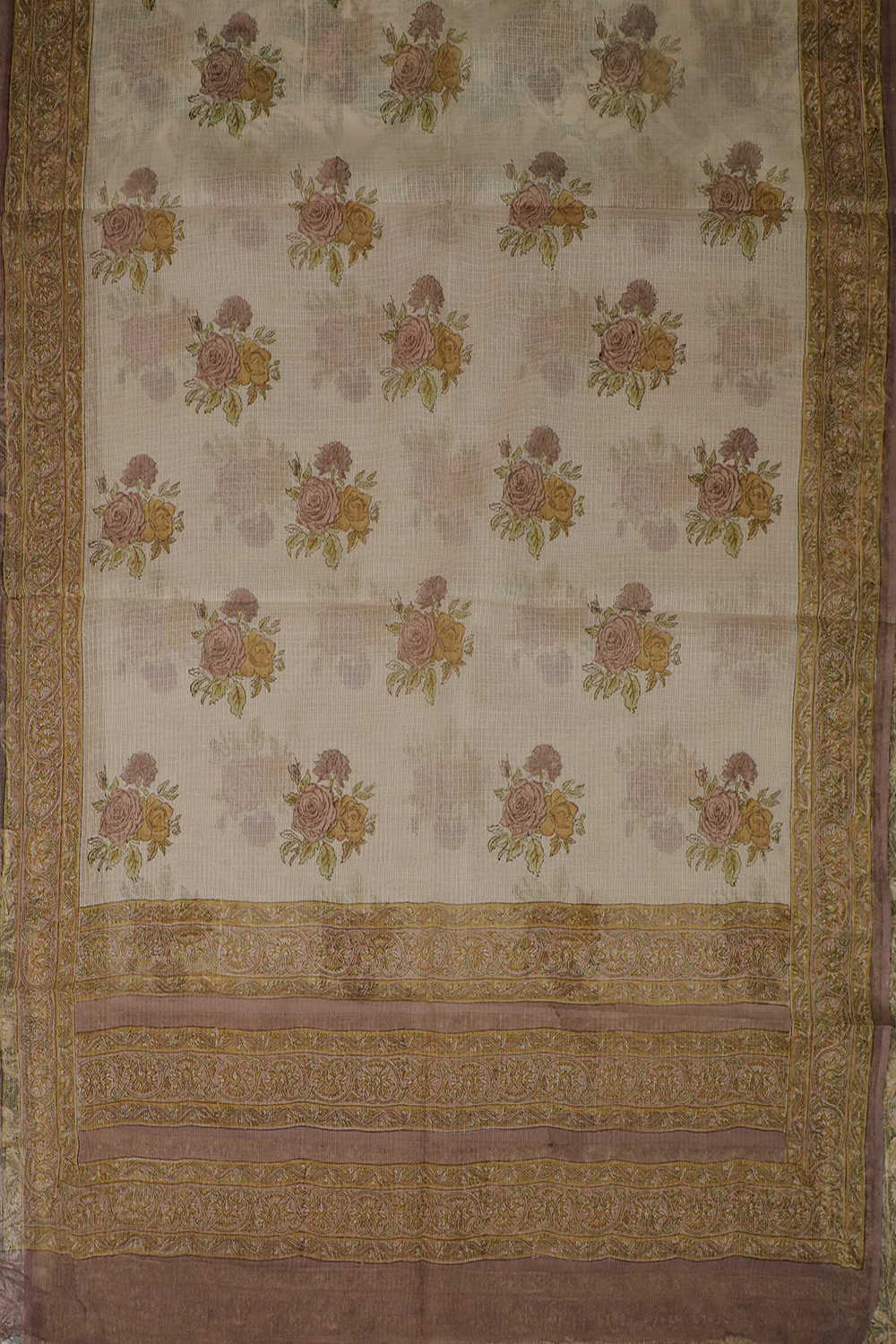 Block Printed Cotton Dupatta - Matkatus 