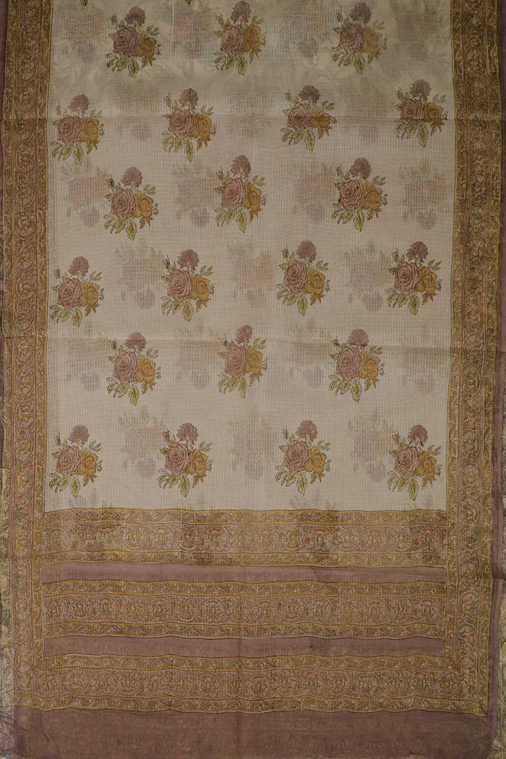 Block Printed Cotton Dupatta - Matkatus 