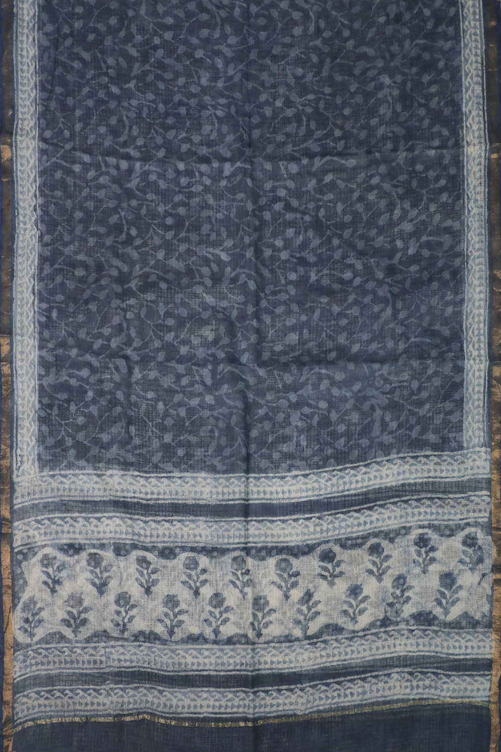 Block Printed Cotton Dupatta - Matkatus 